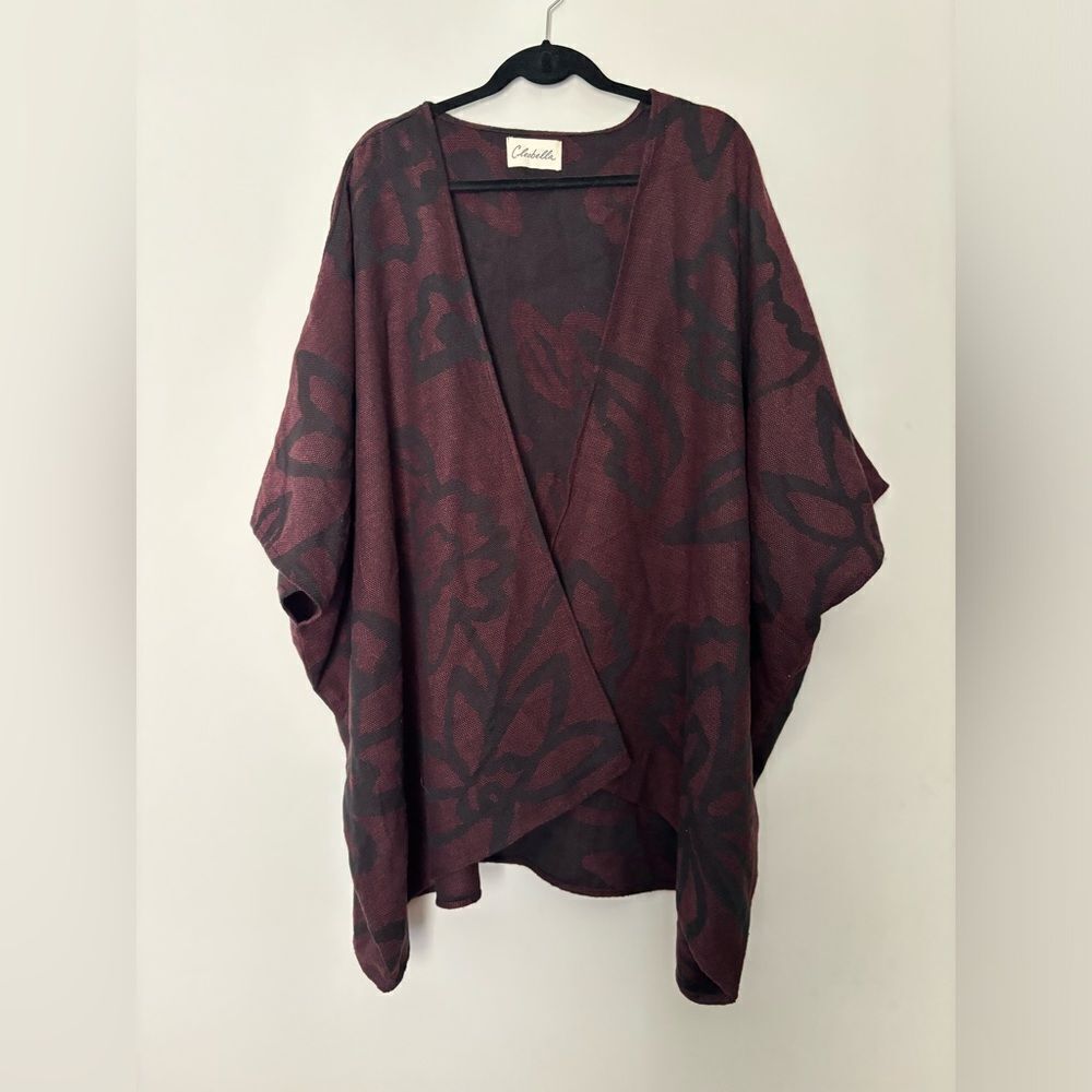 Cleobella Sevigny Capalet Shawl Kimono Sweater One Size MISSING TASSELS Bohemian
